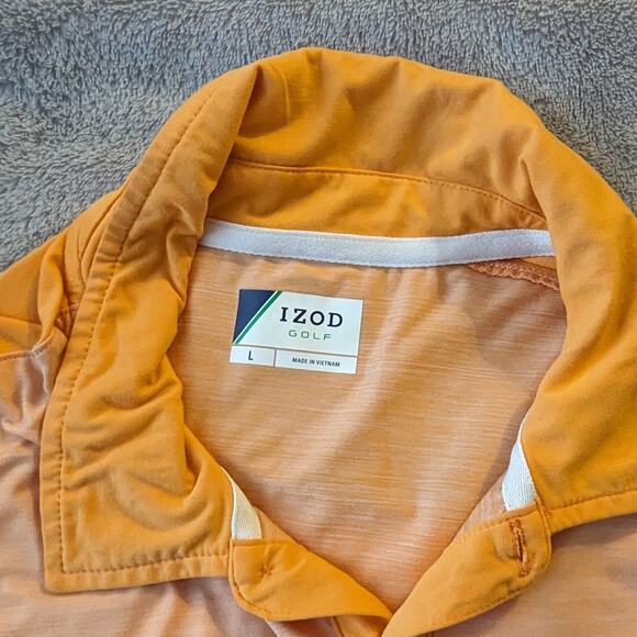 Izod Men's Golf Shirt for Men Peach Large Vintage - Picture 6 of 6